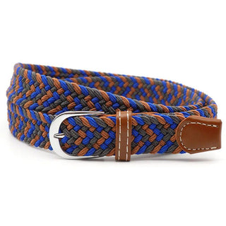 Hole Free Elastic Braided Belt With Metal Alloy Buckle And Comfortable Woven Design | Ogden