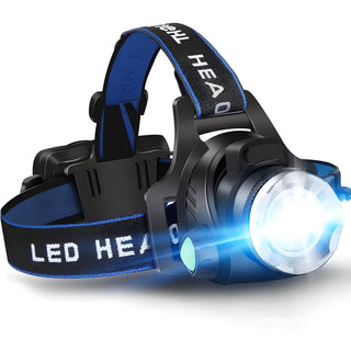 Rechargeable LED Headlamp Set with Adjustable Zoom Beam