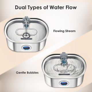 Stainless Steel Automatic Pet Water Fountain for Cats and Dogs