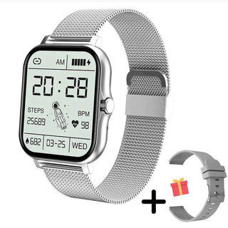Bluetooth Smartwatch with Activity Tracking, Heart Rate and Sleep Monitoring - silver