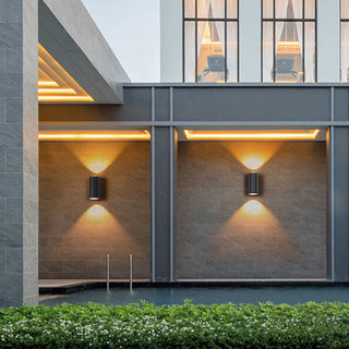 Outdoor Wall Light Fixture With Modern Up Down LED