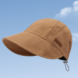 Women's Wide Brim Sun Hat with Adjustable Fit - khaki