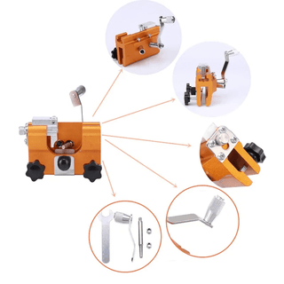 Chainsaw Chain Sharpener with Precision Guide and Aluminum Body