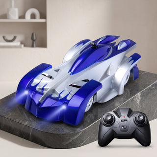 Remote Control Car with Wall Climbing LED Lights - blue rc