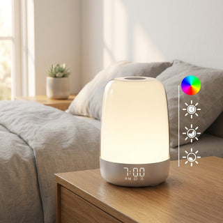 Alarm Clock Lamp with Sunrise Sunset Sounds and Night Light