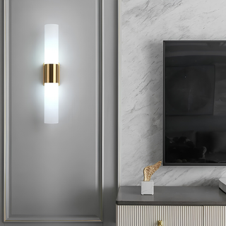 Wall Light With Acrylic Cylinder Up Down Design