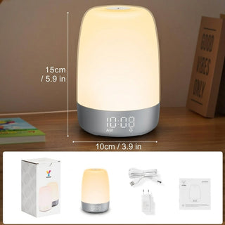 Alarm Clock Lamp with Sunrise Sunset Sounds and Night Light