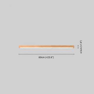 Pendant Light Fixture With Minimalist Linear Wood LED