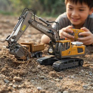 Remote Control Hydraulic Excavator With Servo Valves And Quick Coupler CNC Alloy Parts And Battery | Barstow