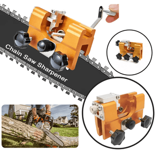 Chainsaw Chain Sharpener with Precision Guide and Aluminum Body