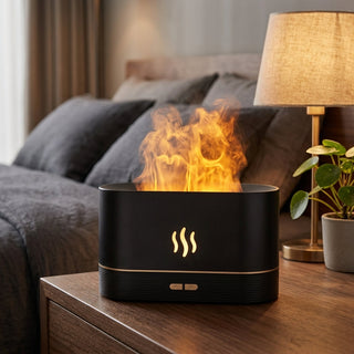 Aroma Diffuser LED Flame Mist Humidifier for Essential Oil