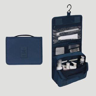 Water Resistant Toiletry Bag With Multiple Compartments And Hanging Hook | Sutton