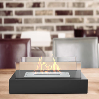 Smokeless Bio Ethanol Tabletop Fire Pit With Real Flames And Safety Glass | Atkinson