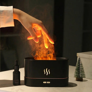 Aroma Diffuser LED Flame Mist Humidifier for Essential Oil