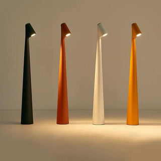 Cordless Table Lamp With Rechargeable Nordic Style Design - black