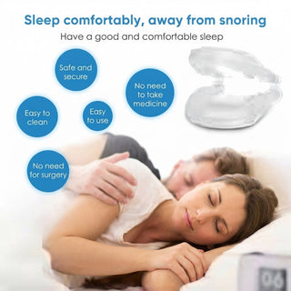 Custom Fit Anti Snoring Mouthpiece For Sleep Apnea With Reusable Storage Box | Bancroft