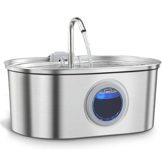 Stainless Steel Automatic Pet Water Fountain for Cats and Dogs