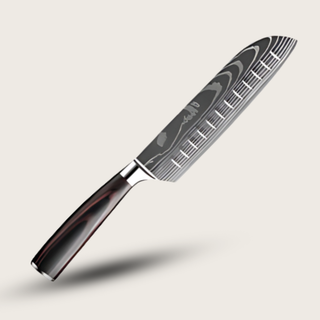 Damascus Steel Japanese Knife With Pakkawood Handle And 19-Degree Edge | Oakman
