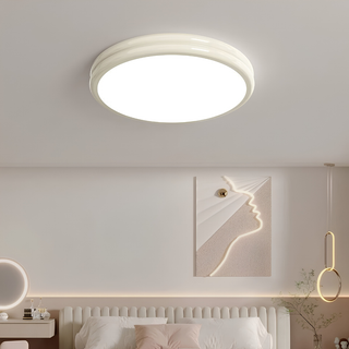 Flush Mount Ceiling Light With Round Shade