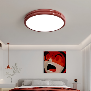 Flush Mount Ceiling Light With Round Shade
