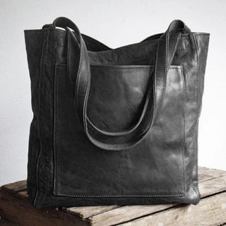 Spacious PU Leather Tote Bag With Sturdy Handles And Zip Closure | Ashmore