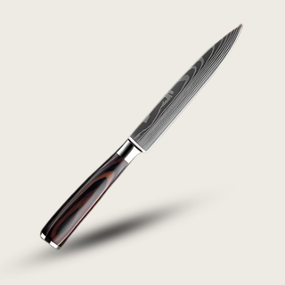 Damascus Steel Japanese Knife With Pakkawood Handle And 19-Degree Edge | Oakman