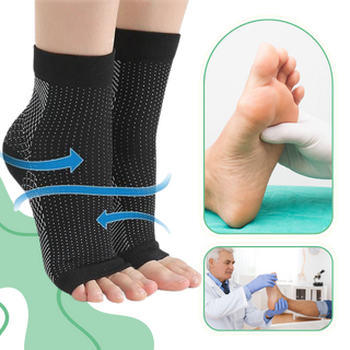 Compression Socks With Open Toe Design For Neuropathy Support