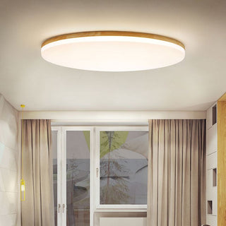 Flush Mount Ceiling Light With Round Dimmable LED