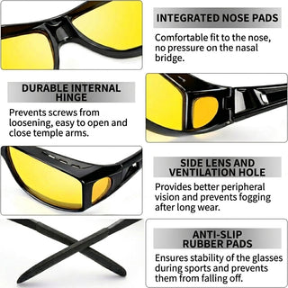 Driving Glasses with Polarized Anti Glare Lenses for Night
