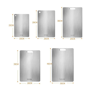 Double Sided Titanium Cutting Board with Food-Safe Surface