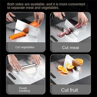 Double Sided Titanium Cutting Board with Food-Safe Surface