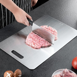 Double Sided Titanium Cutting Board with Food-Safe Surface