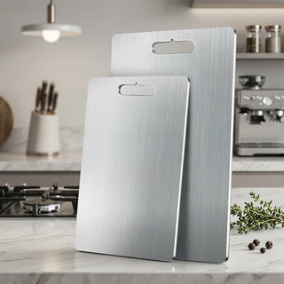 Double Sided Titanium Cutting Board with Food-Safe Surface
