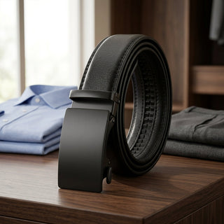 PU Leather Belt With Automatic Buckle And Adjustable Fit For Men | Stratton