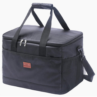 Insulated Cooler Bag with Oxford Fabric and Food-Safe Lining - black
