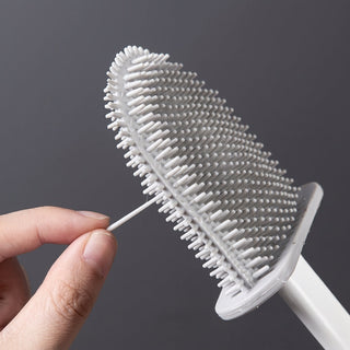 Hygienic Antibacterial Silicone Toilet Brush With Wall Holder And Flexible Bristle Design | Norton