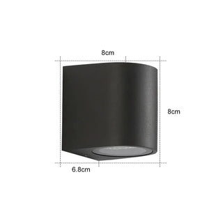 Outdoor Wall Light Fixture With Modern Up Down LED