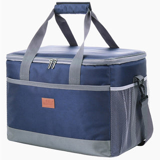 Insulated Cooler Bag with Oxford Fabric and Food-Safe Lining - blue