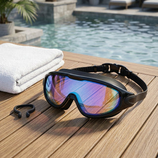 Wide View Swim Goggles With Anti Fog Coating And Adjustable Silicone Strap | Stanton