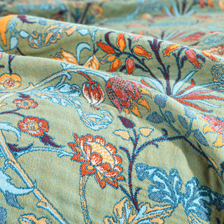 Throw Blanket With Boho Floral Pattern For Sofa Or Bed