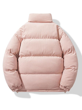 Men's Corduroy Puffer Jacket - Padded Winter Coat