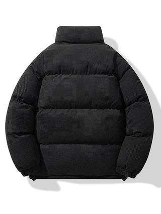 Men's Corduroy Puffer Jacket - Padded Winter Coat