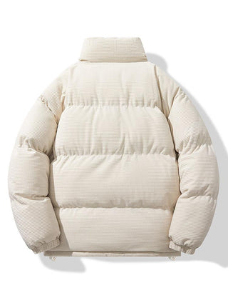 Men's Corduroy Puffer Jacket - Padded Winter Coat