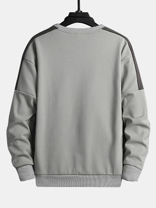 Men's Mountain Graphic Crew Neck Sweatshirt – Relaxed Fit Pullover