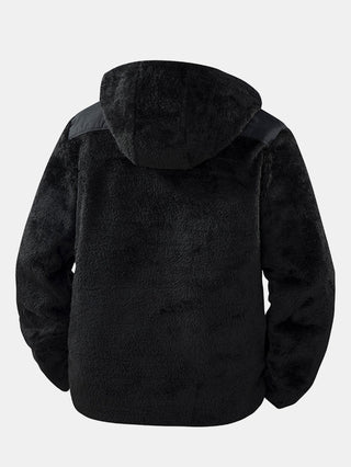 Men's Plush Teddy Fleece Hooded Jacket – Relaxed Fit