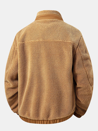 Men's Teddy Fleece Zip Jacket – Warm Regular Fit