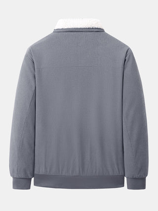 Men's Teddy Lined Corduroy Jacket - Regular Fit