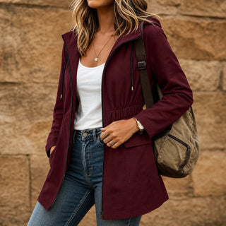Women's Adjustable Waist Hooded Parka – Relaxed Fit