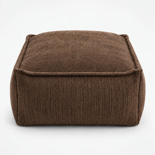 Women's Fillable Fabric Storage Ottoman in dark brown, Pouf Cover