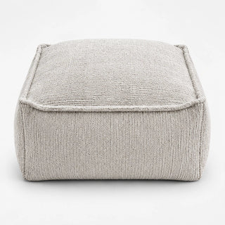 Women's Fillable Fabric Storage Ottoman in light grey, Pouf Cover